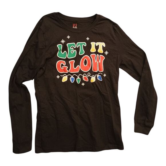 PJ Place Adult Unisex Christmas Let It Glow Pajamas Size Small New No Tags - Picture 2 of 14